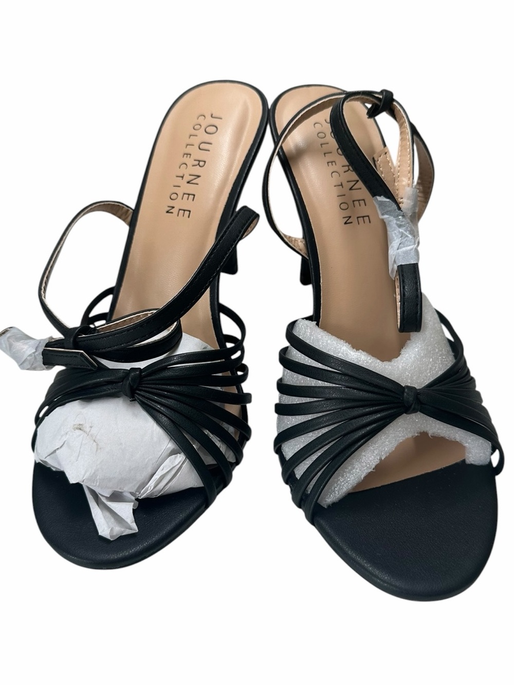🖤 Elegant Black Strappy Heels | Journee Collection | New